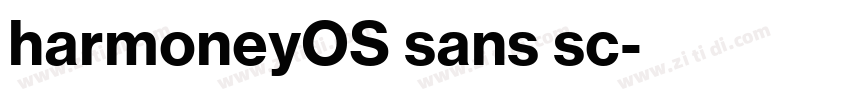 harmoneyOS sans sc字体转换